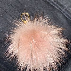 Michael kors key chain puff ball